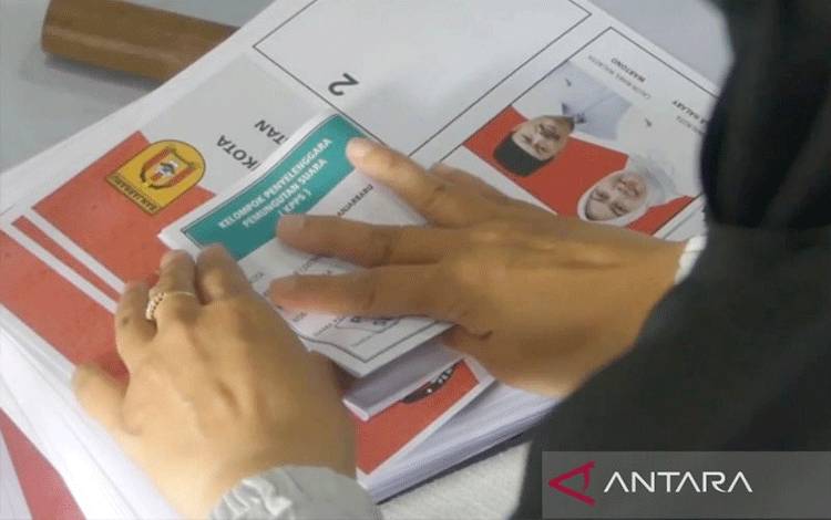KPU Kalsel Penuhi Kekurangan 2.636 Lembar Surat Suara PSU Banjarbaru