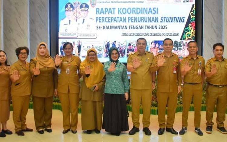 Wabup Kapuas Ikuti Rakor Percepatan Penurunan Stunting se Kalteng