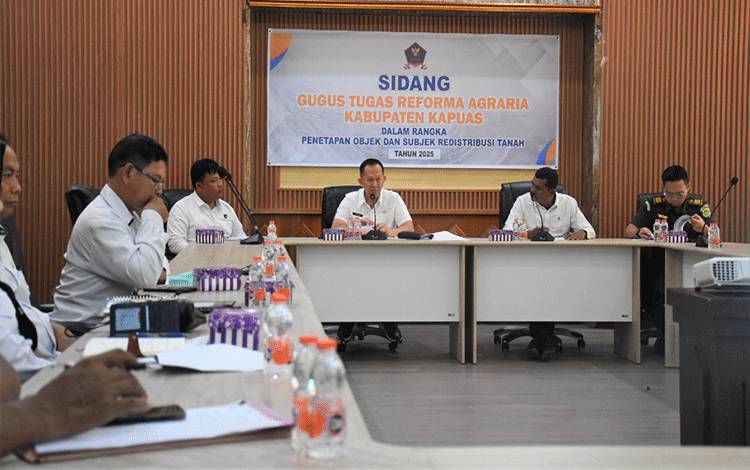 Sekda Kapuas Buka Sidang GTRA Bahas Penetapan Objek dan Subjek Redistribusi Tanah