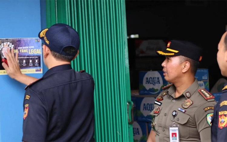 Bea Cukai Sampit-Satpol PP Seruyan Sosialisasi Rokok Ilegal