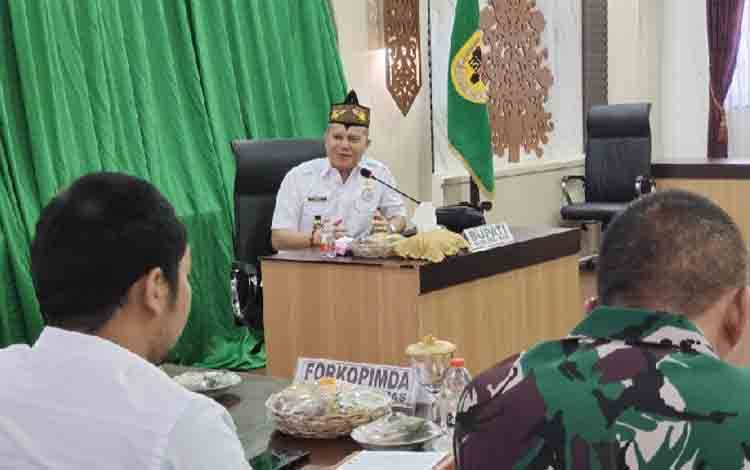 Bupati Gunung Mas Beberkan Poin-poin Rapat Bersama Forkopimda