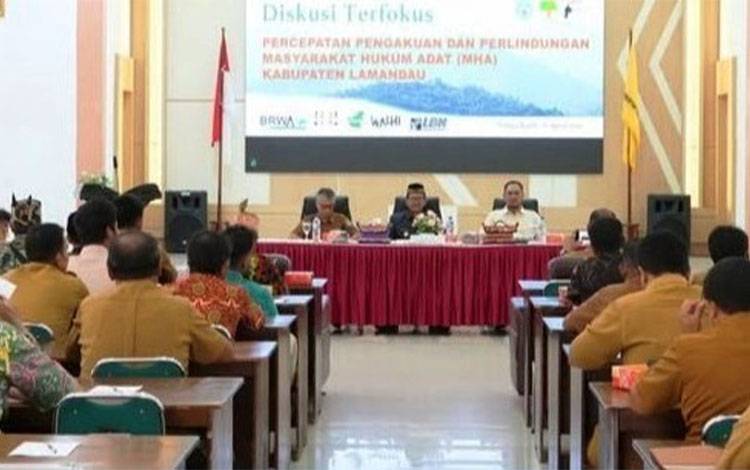 Pemkab Lamandau Dorong Pengakuan Masyarakat Hukum Adat