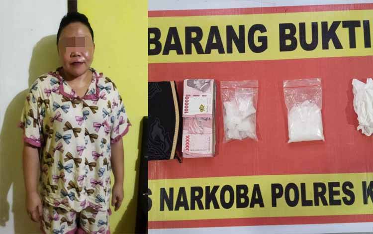 Perempuan Bandar Sabu di Kapuas Hulu Diringkus Polisi, Barang Buktinya 93 Gram