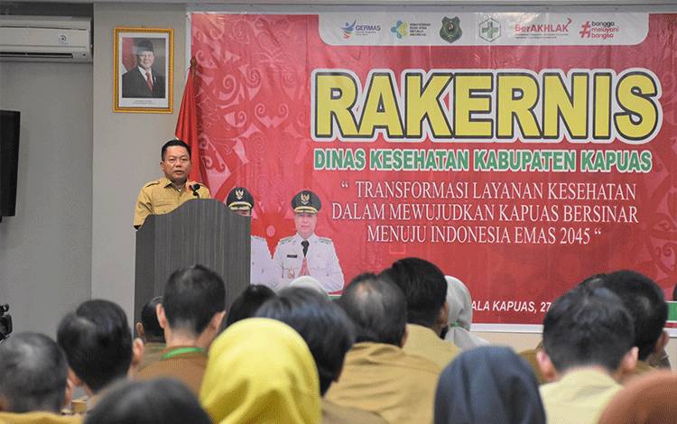 Bupati Kapuas Buka Rakernis Bidang Kesehatan 2025