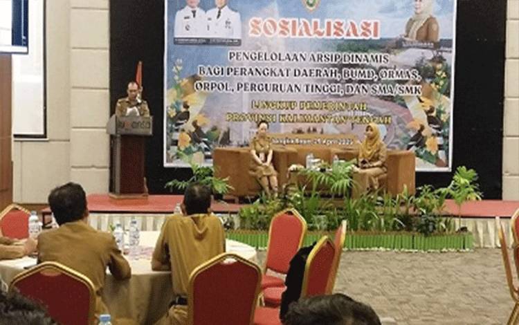 Pemprov Kalteng Gelar Sosialisasi Pengelolaan Arsip Dinamis