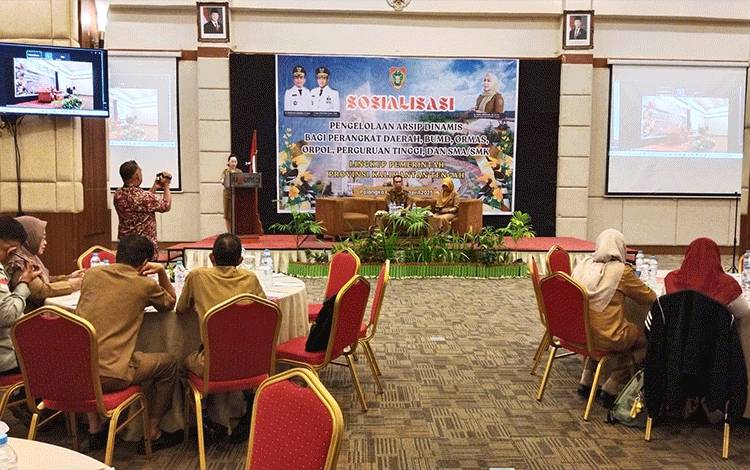 Dispursip Kalteng Gelar Sosialisasi Tingkatkan Kualitas Pengelolaan Arsip