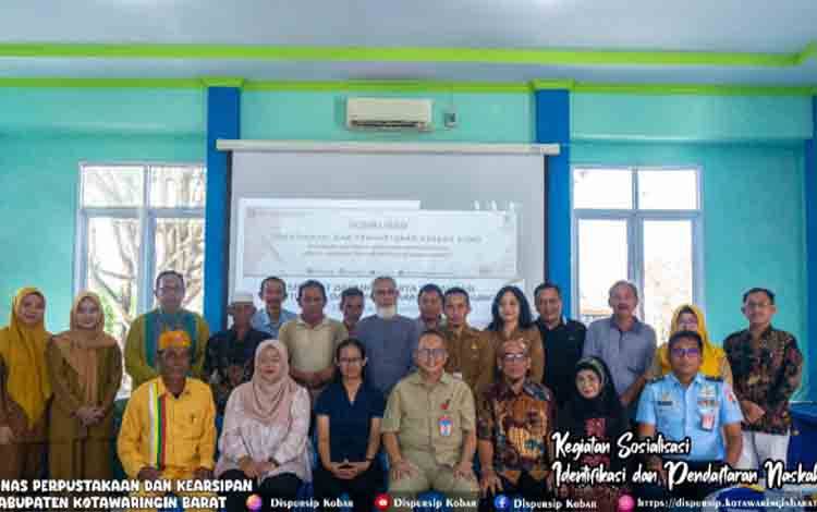 Jaga Sejarah Budaya Bangsa, Dispursip Kobar Gelar Sosialisasi Identifikasi dan Pendaftaran Naskah Kuno