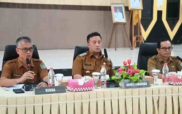 Bupati Lamandau Hadiri Rapat Percepatan Penyusunan Perubahan RKPD Tahun 2025