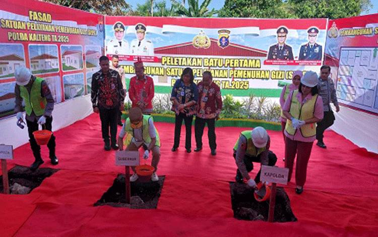 Polda Kalteng Gelar Peletakan Batu Pembangunan Fasilitas SPPG