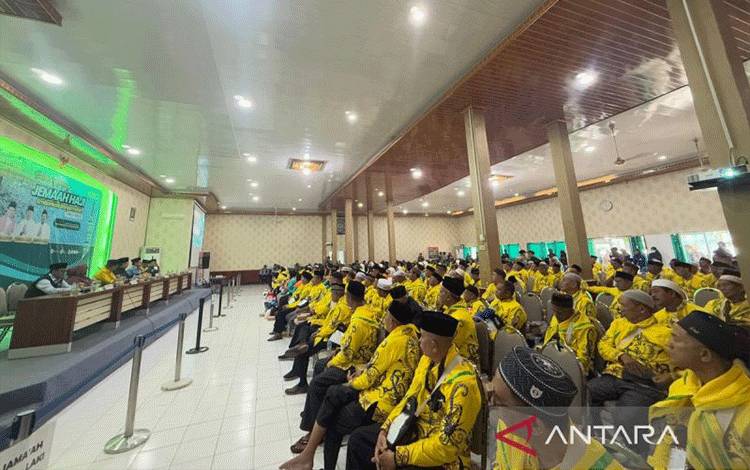 JCH dari Tiga Kabupaten/kota Kalteng Tiba di Asrama Haji Banjarbaru