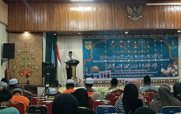 Sekretaris Camat Kurun Tutup STQ X Tingkat Kecamatan