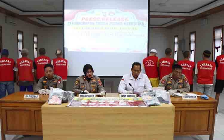 Polres Katingan Ungkap 25 Kasus Narkoba Termasuk Oknum Kades