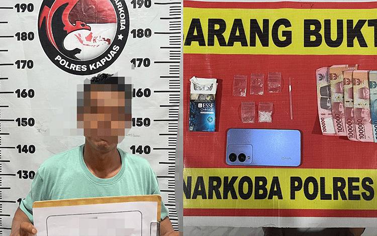 Simpan Sabu dalam Kotak Rokok, Pria ini Ditangkap Satresnarkoba Polres Kapuas
