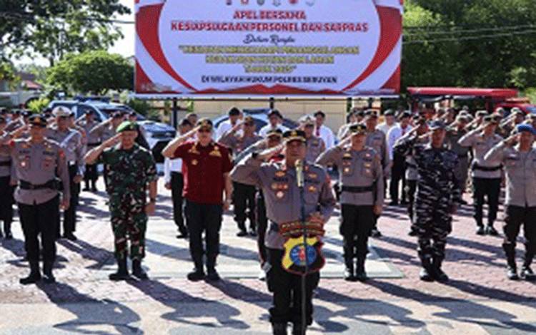 Cegah Karhutla Polres Seruyan Gelar Apel Siaga