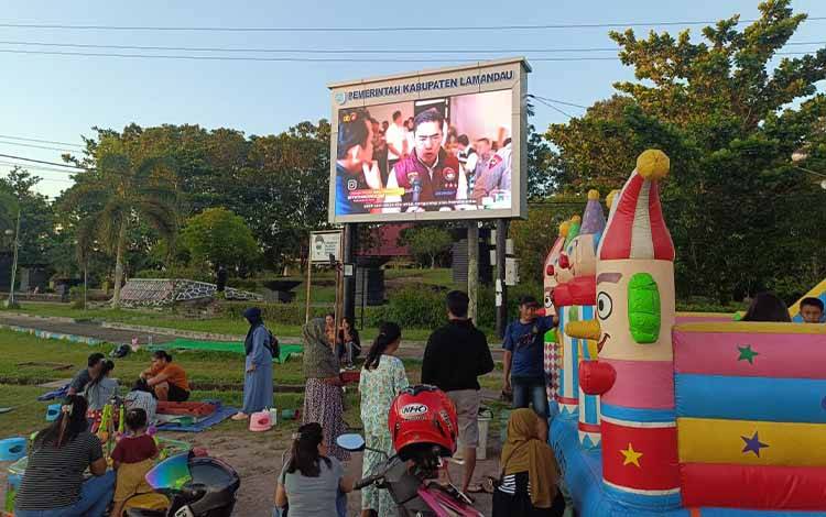 Satresnarkoba Polres Lamandau Edukasi Bahaya Narkoba Lewat Videotron