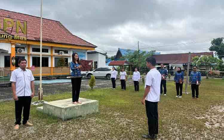 Kantor Pertanahan Gunung Mas Gelar Apel Peringati Hari Kebangkitan Nasional