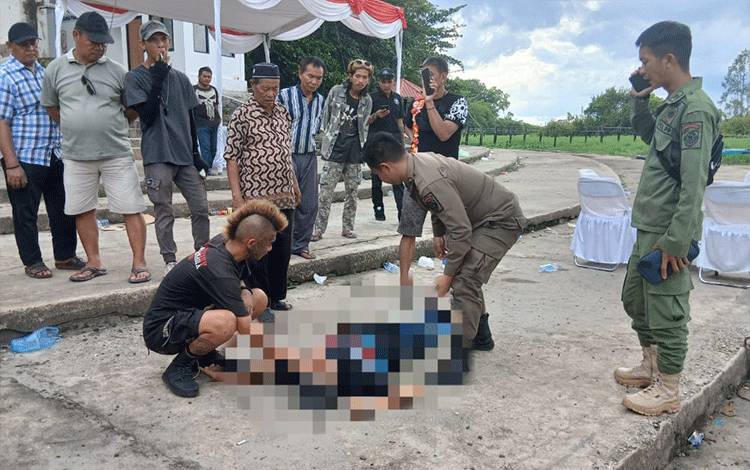 Pria Paruh Baya Tewas, Diduga Terjun Bebas dari Jembatan Kahayan