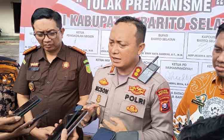 Kapolres Barito Selatan Ajak Semua Elemen Tolak Premanisme