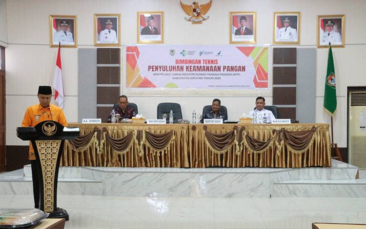 Wakil Bupati Seruyan Buka Bimbingan Teknis Penyuluhan Keamanan Pangan
