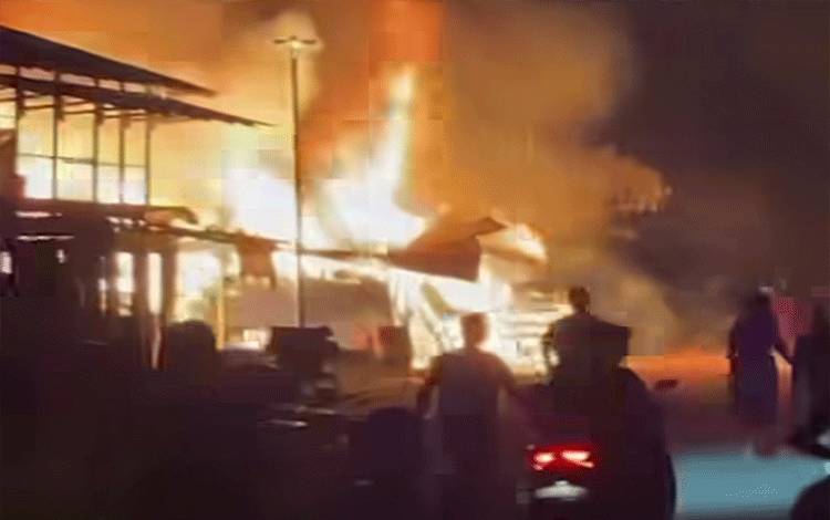 Bangunan Bumdes Desa Tumbang Manggu Katingan Hangus Terbakar