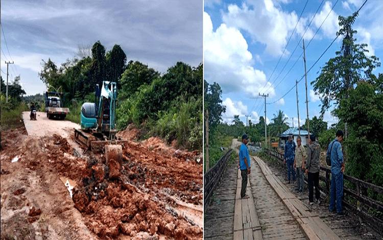 Dinas PUPR Tangani Titik Jalan Rusak di KM 34 Menuju Desa Jamut