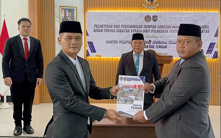 Agung Novarianto Resmi Jabat Kepala Rutan Tamiang Layang yang Baru