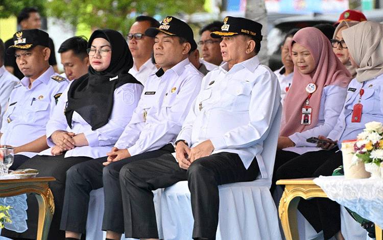 Bupati Barito Timur Hadiri Apel Kesiapsiagaan Penanggulangan Karhutla Tingkat Provinsi