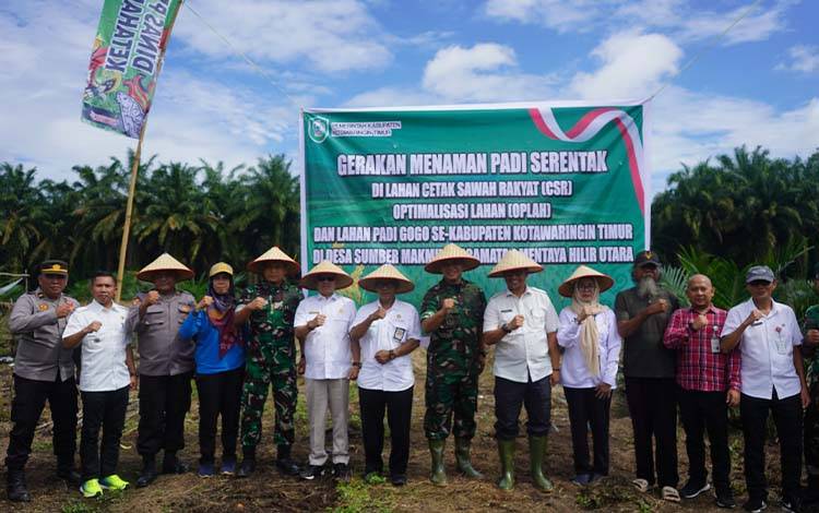 Harapan Besar dari Tanam Padi Serentak di Kotim Wujudkan Ketahanan Pangan Nasional