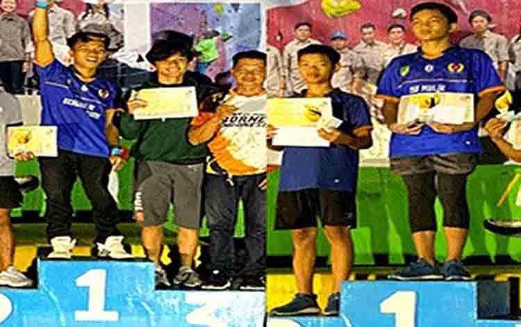 Dua Atlet Panjat Tebing Barito Utara Sabet Juara I di Bouldering Open Palangka Raya