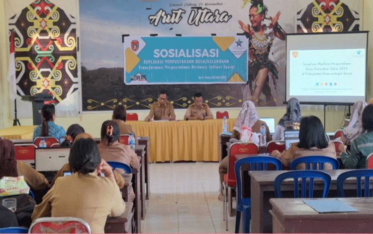 Dispursip Kobar Dorong Pengembangan Perpustakaan di Desa/Kelurahan Arut Utara