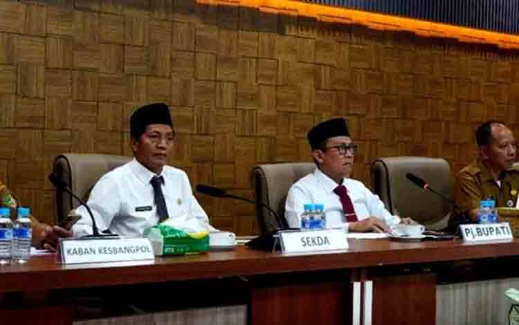 Pemkab Barito Utara Ikuti Rakor Persiapan PSU Pilkada 2024 Secara Virtual