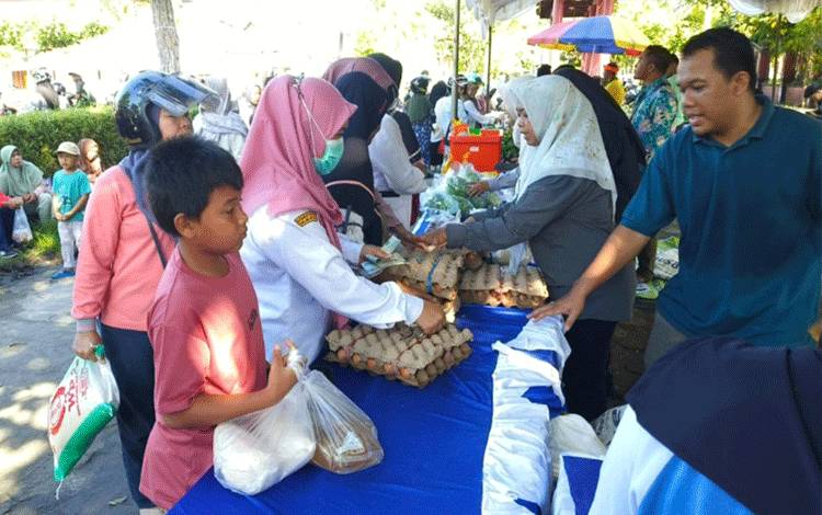 Gerakan Pangan Murah Jaga Kesetabilan Harga Bapok Jelang Iduladha di Kotim