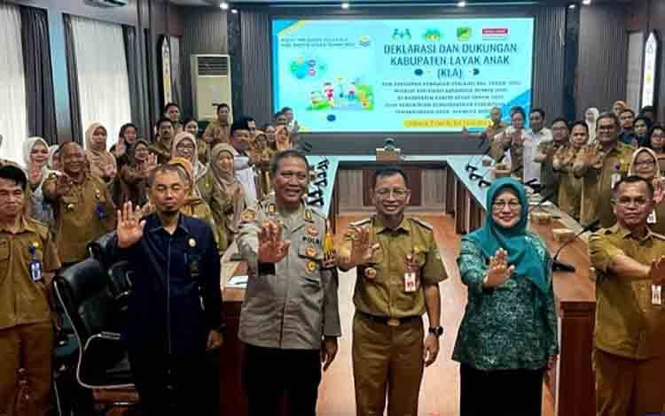 Pemkab Barito Utara Deklarasikan Komitmen Wujudkan KLA