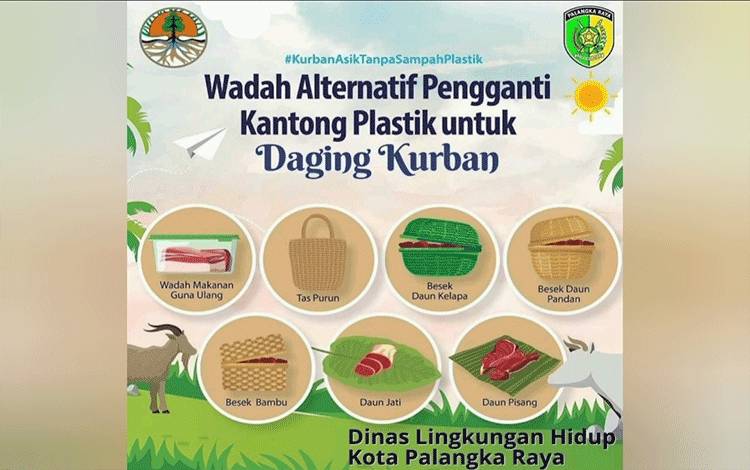 Tujuh Alternatif Wadah Ramah Lingkungan untuk Daging Kurban di Palangka Raya