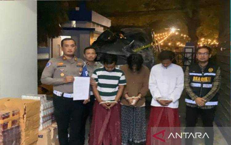 Polisi Gagalkan Pengiriman Rokok Ilegal