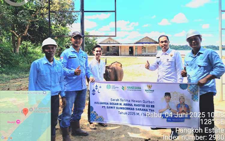 PT MKM-SSMS Group Salurkan 39 Ekor Sapi Kurban ke Desa-Instansi di Kapuas dan Pulang Pisau