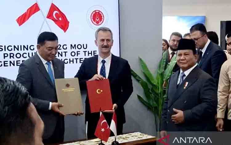 Indonesia-Turki Teken MoU Beli Jet Tempur KAAN, Disaksikan Presiden