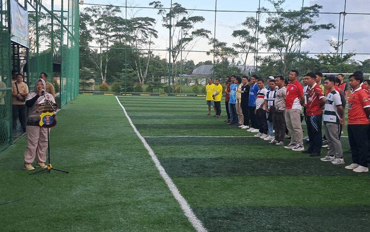 Turnamen Mini Soccer Kapolres Cup Resmi Dibuka, Bupati Kobar Ucapkan Dirgahayu Bhayangkara ke-79