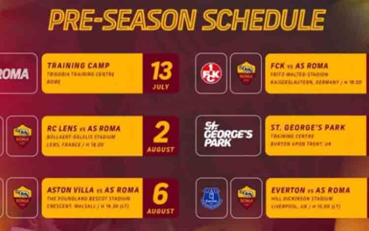 AS Roma Umumkan Agenda Pramusim 2025/26