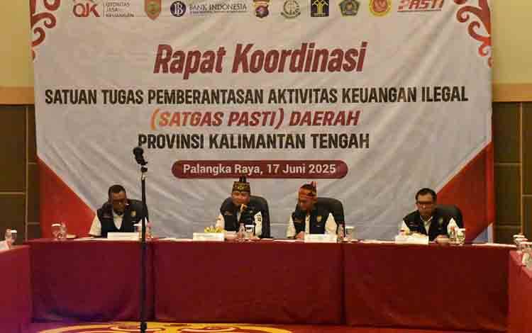 Gubernur Dorong Satgas PASTI Kalteng Percepat Penanganan Keuangan Ilegal