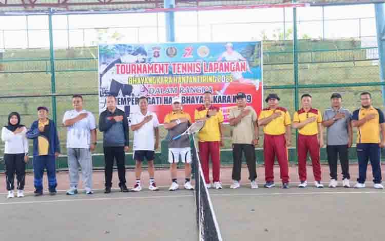 Bupati Seruyan Ajak Junjung Sportivitas dan Kebersamaan pada Turnamen Tenis Bhayangkara 2025