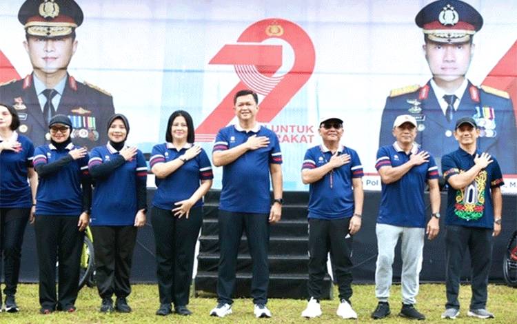 Gubernur Kalteng Tunjukkan Komitmen Sinergi Lewat Kehadiran di Hari Bhayangkara