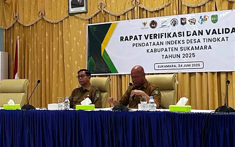 Pemkab Sukamara Gelar Rapat Tim Verifikasi Dan Validasi Pendataan Indeks Desa