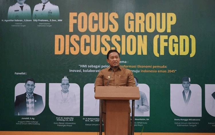 Nilai Lokal Jadi Fondasi Kolaborasi Ekonomi Pemuda di FGD HMI Kalteng