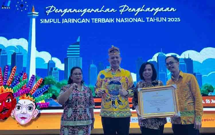 Penghargaan Simpul Jaringan Terbaik Nasional Bentuk Apresiasi atas Komitmen Pemkab Gumas