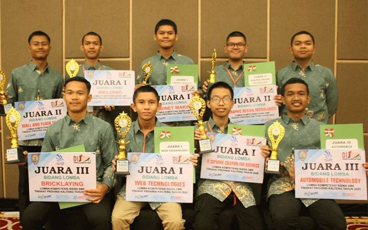 Dukung Kompetensi Siswa, SMKN 1 Palangka Raya Sukses Bawa Pulang 9 Gelar LKS 2025