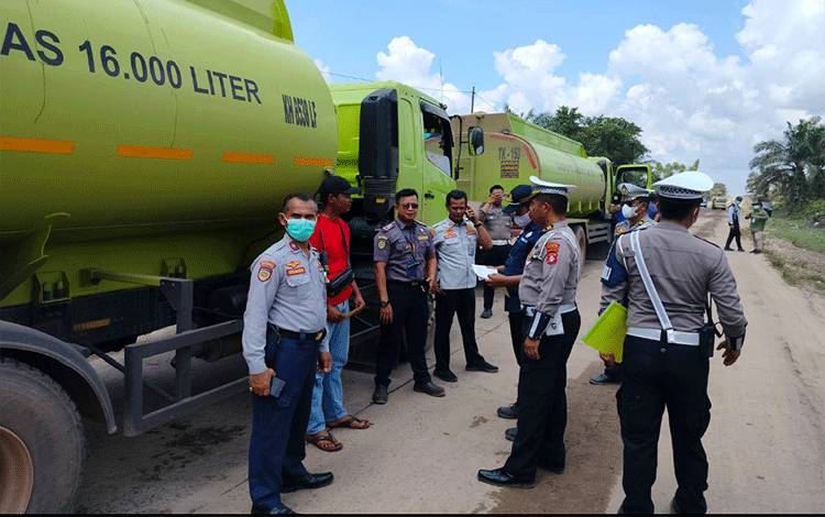 Angkutan ODOL di Sampit Menurun Pasca Operasi Gabungan