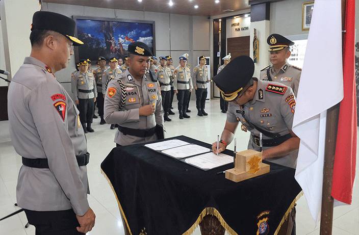 Kombes Pol Yusep Dwi Prastiya Resmi Jabat Dirlantas Polda Kalteng