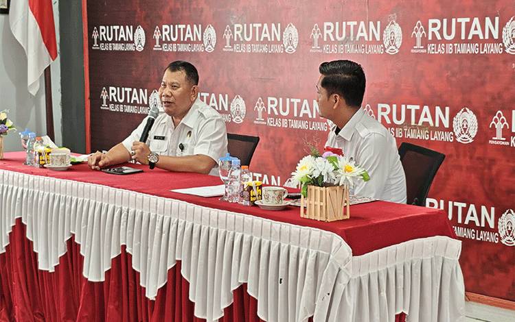 Kakanwil Ditjenpas Kalteng Dorong Profesionalisme dan Mitigasi Risiko di Rutan Tamiang Layang