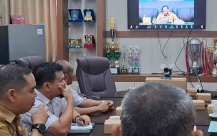 Pemkab Kapuas Ikuti Rakor yang Dipimpin Mendagri RI, Bahas Pengendalian Inflasi